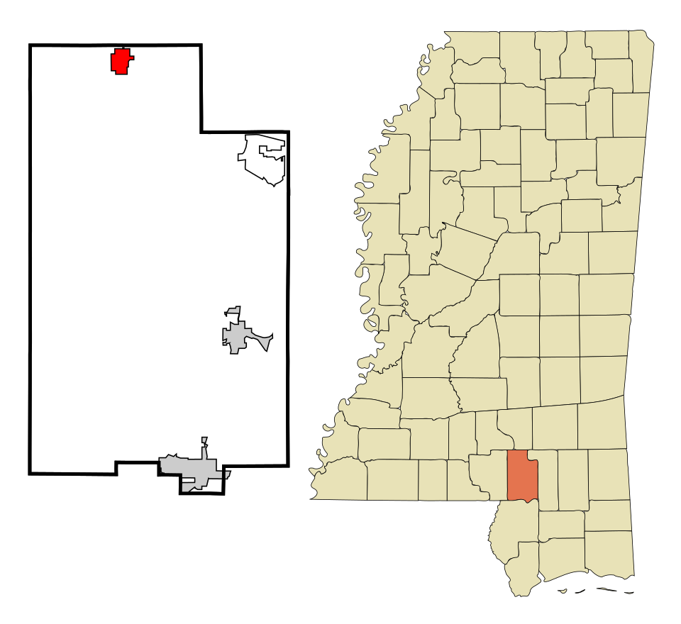 Locator map of Sumrall