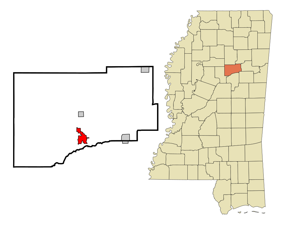 Locator map of Eupora