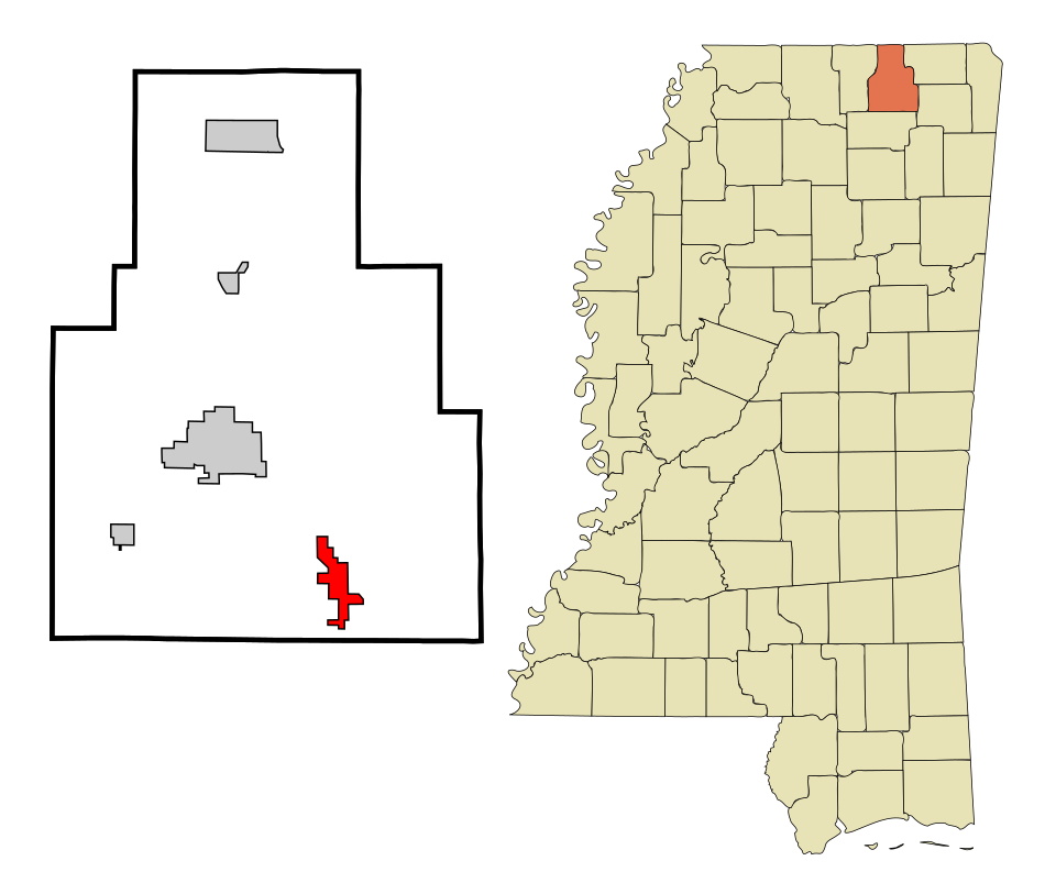 Locator map of Dumas