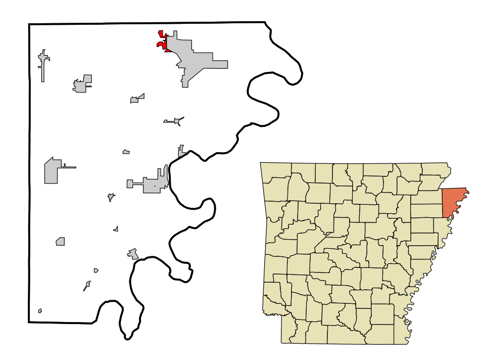 Locator map of Gosnell