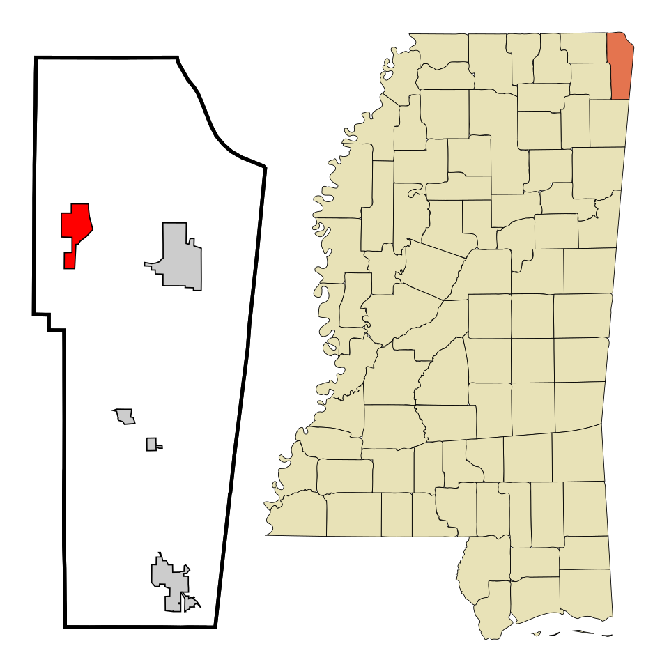 Locator map of Burnsville