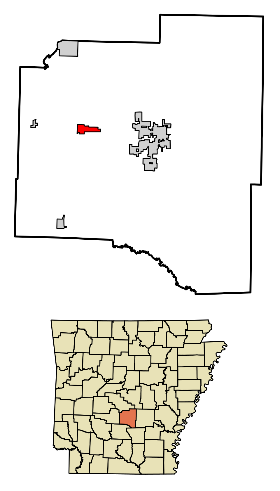 Locator map of Prattsville