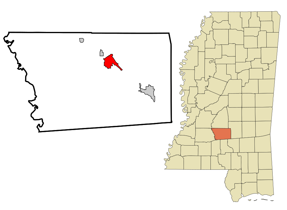 Locator map of Mendenhall