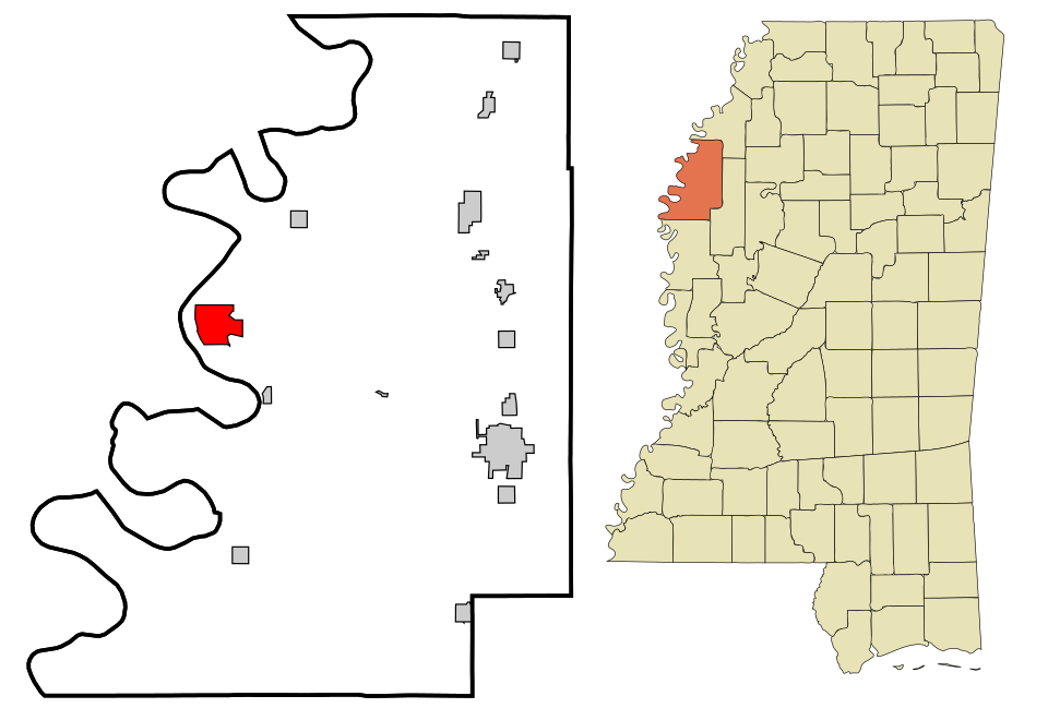 Locator map of Rosedale