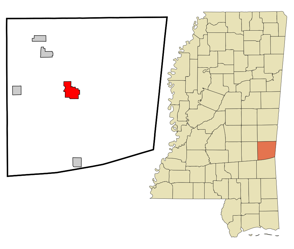 Locator map of Quitman