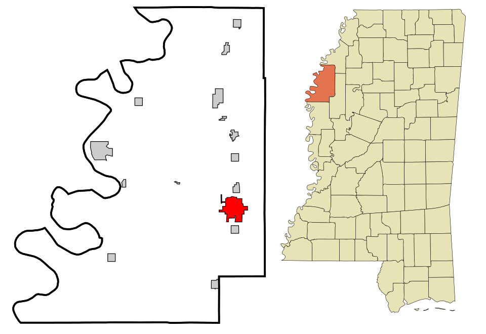 Locator map of Cleveland