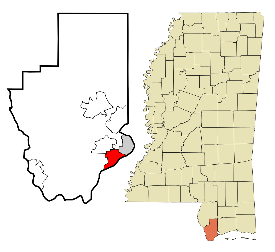 Map of Waveland