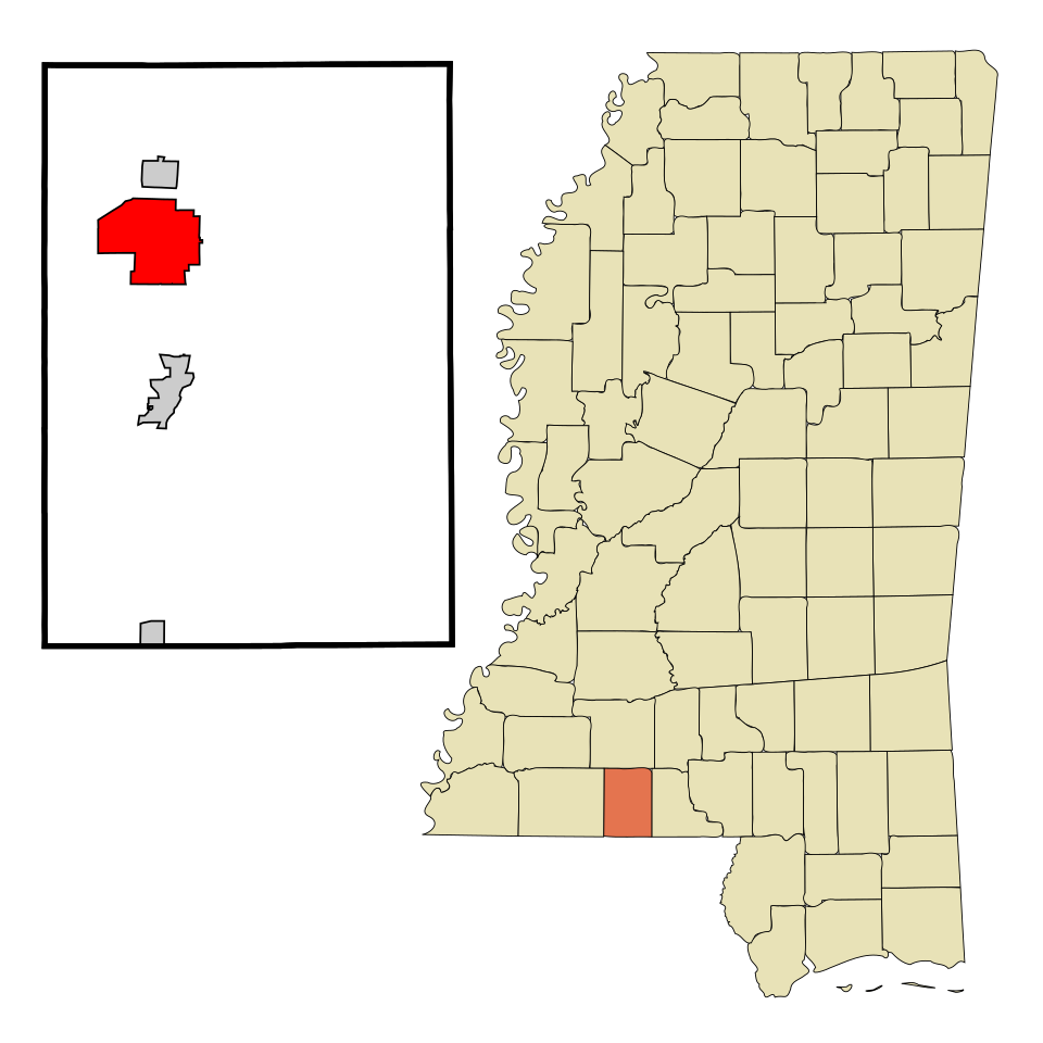 Locator map of McComb
