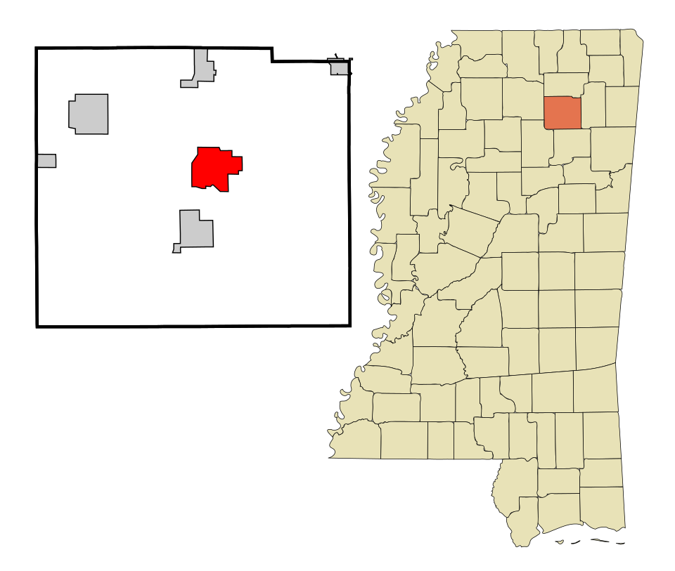 Locator map of Pontotoc