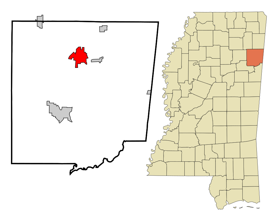 Map of Amory
