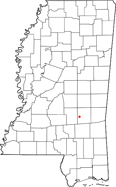 Locator map of Bay Springs
