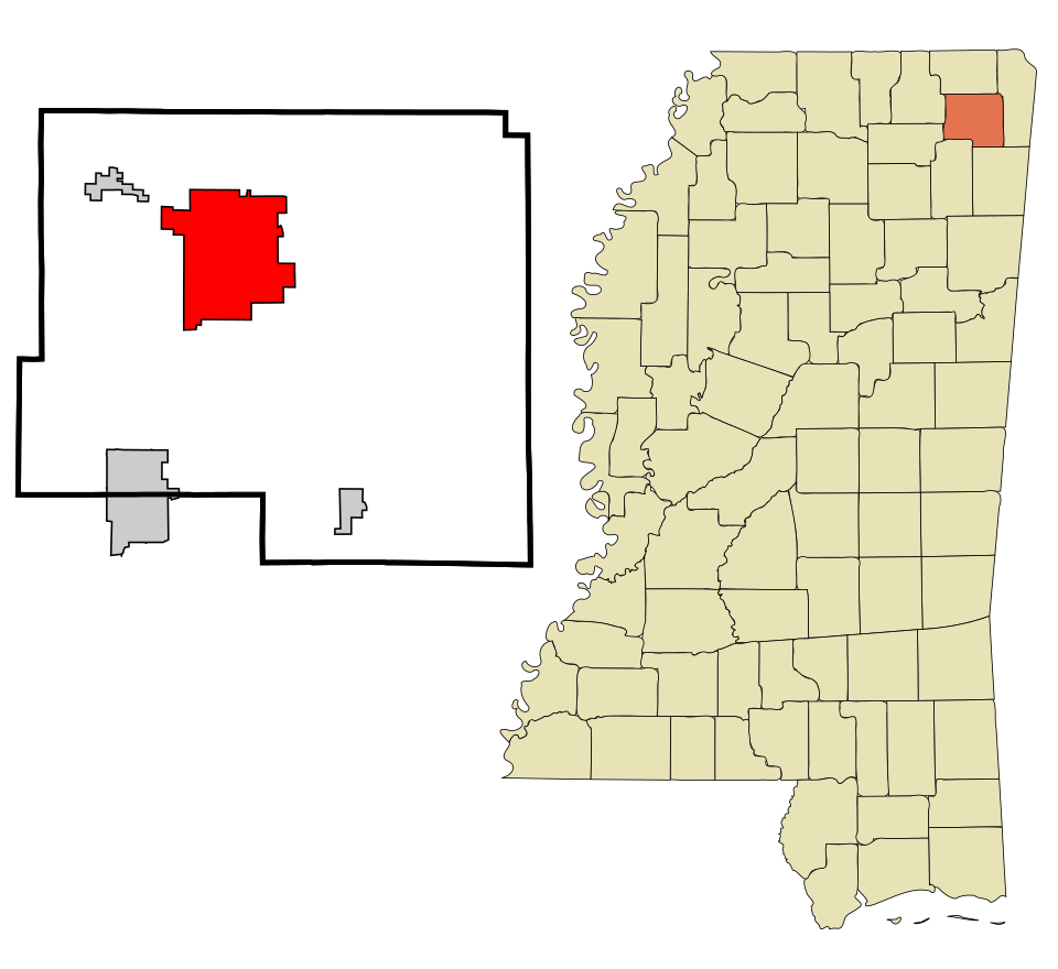 Map of Booneville