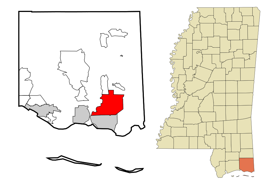 Map of Moss Point