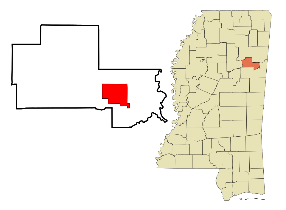 Locator map of West Point
