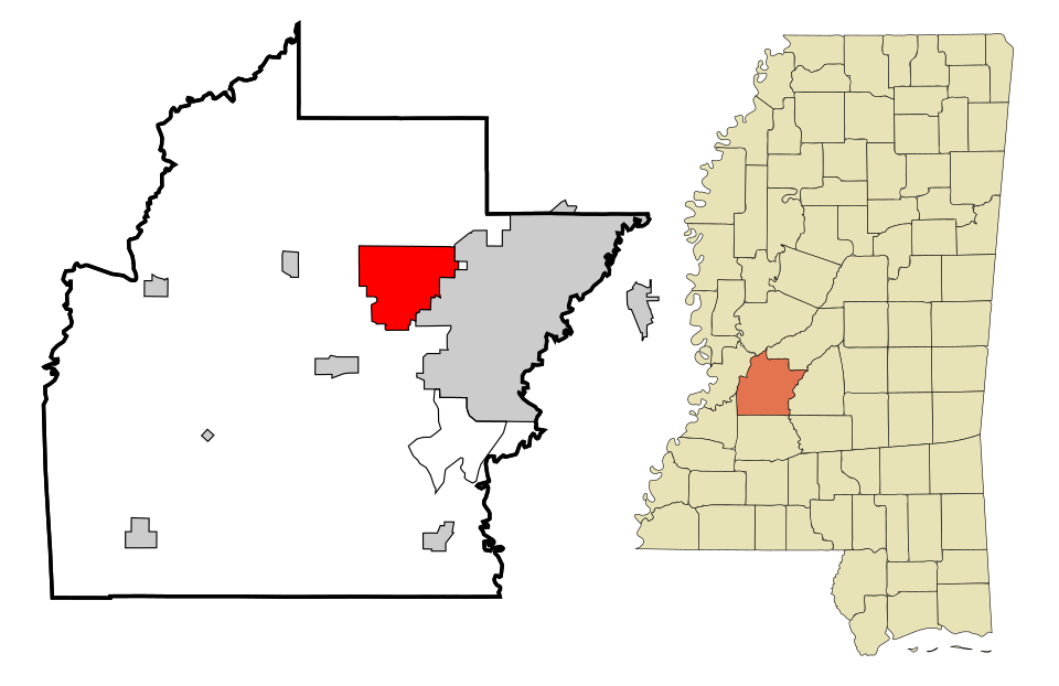 Locator map of Clinton