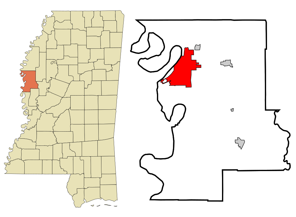 Locator map of Greenville