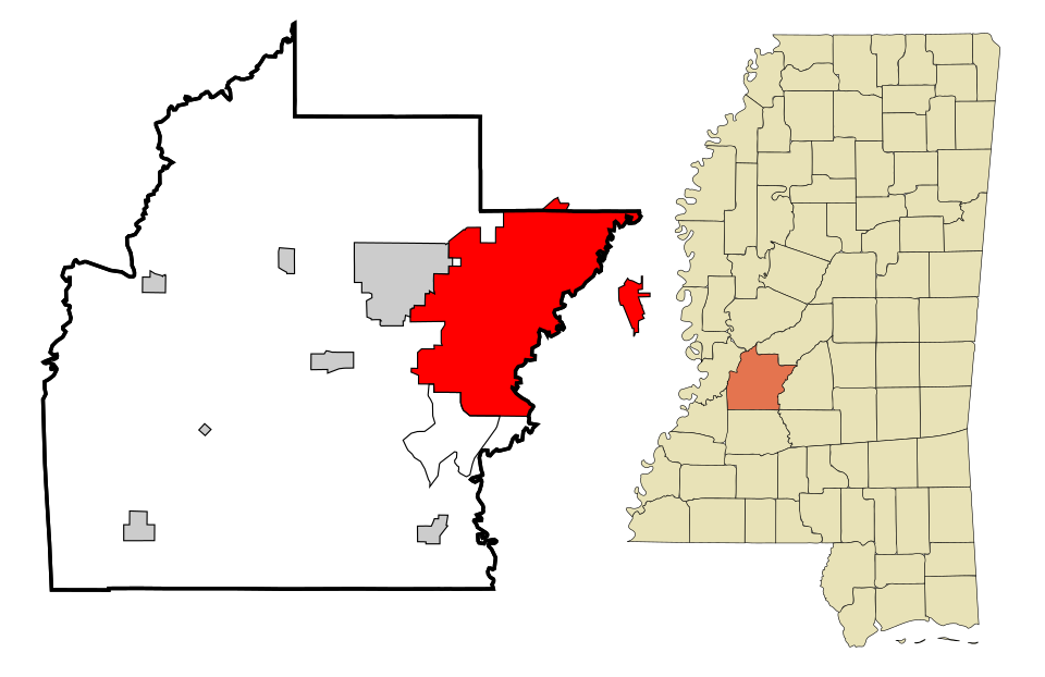 Locator map of Jackson