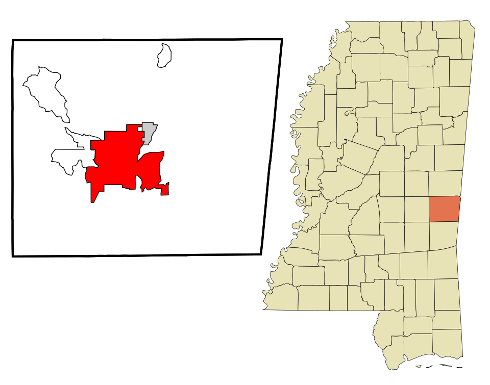 Locator map of Meridian