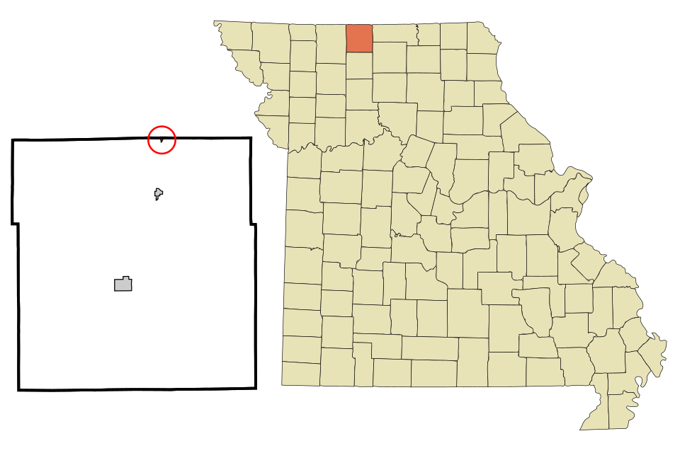 Locator map of South Lineville
