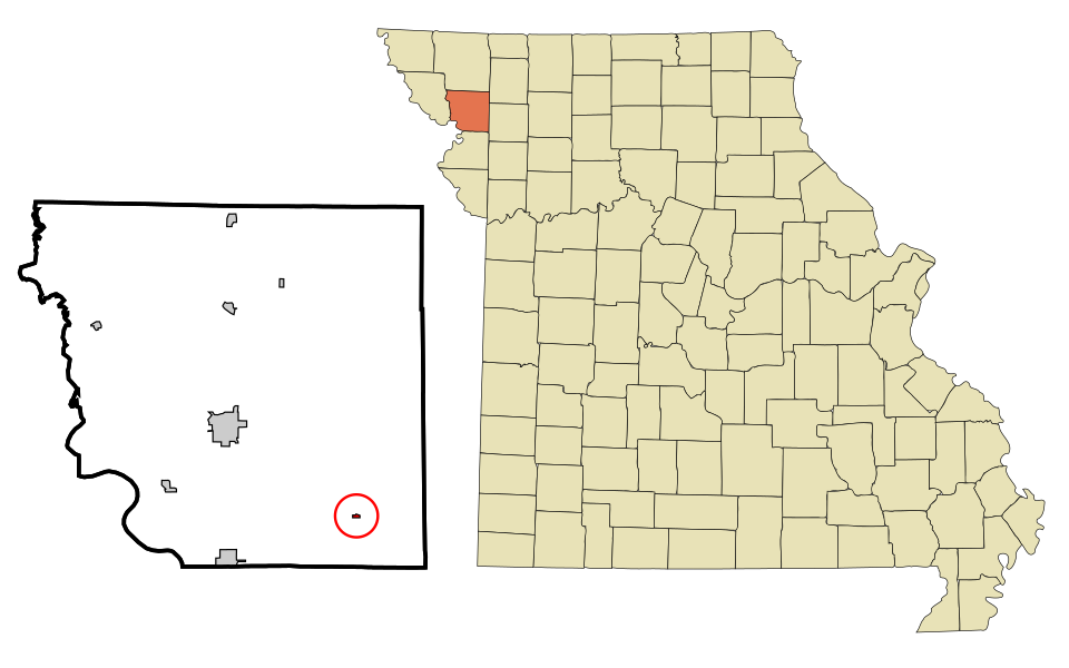 Locator map of Cosby