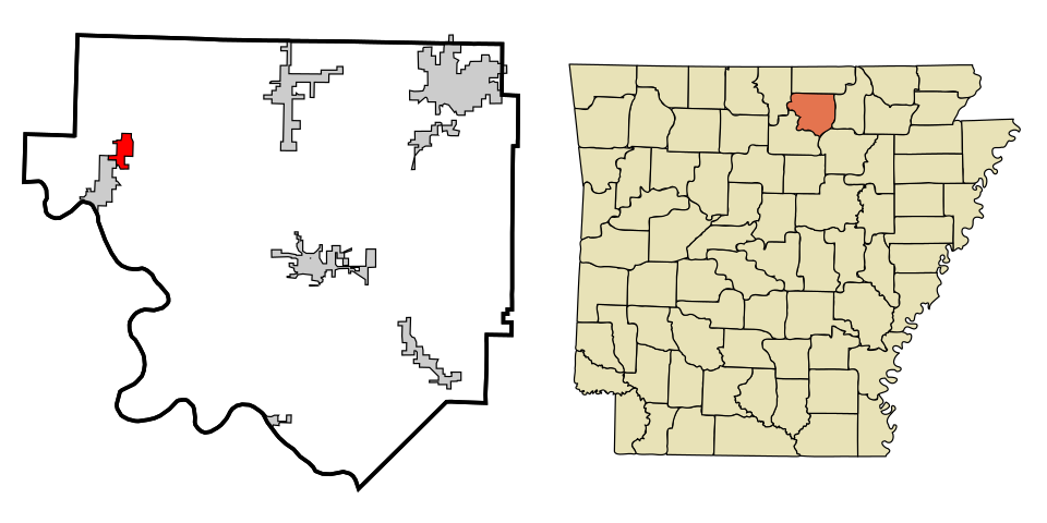 Locator map of Pineville