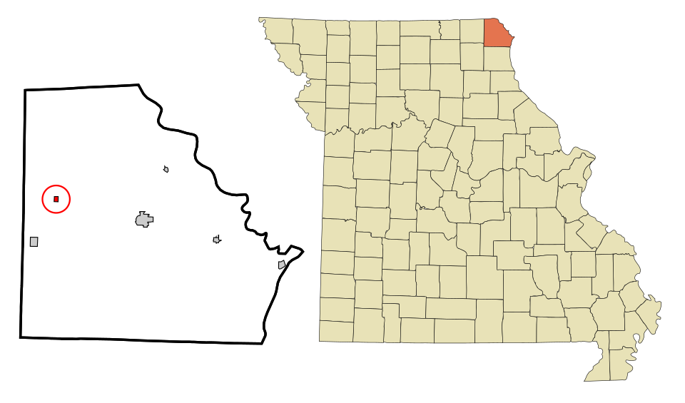 Locator map of Luray