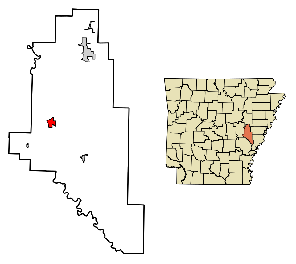 Locator map of Clarendon