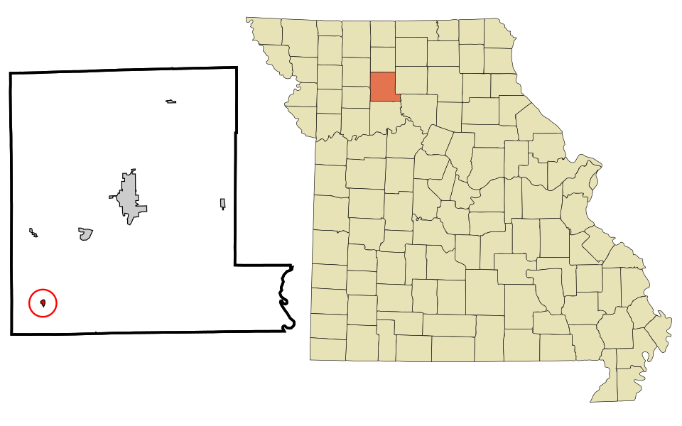 Locator map of Ludlow