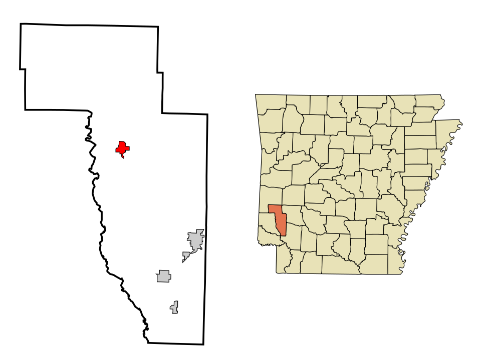 Locator map of Dierks