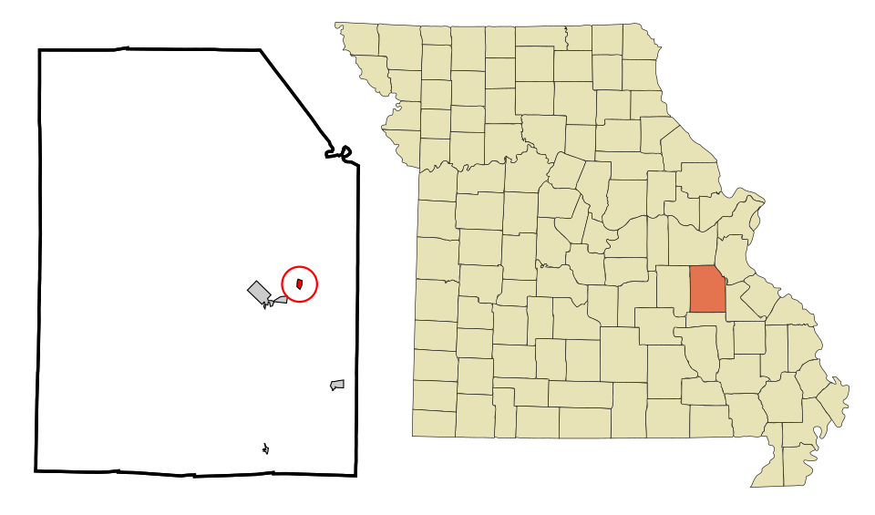 Locator map of Mineral Point