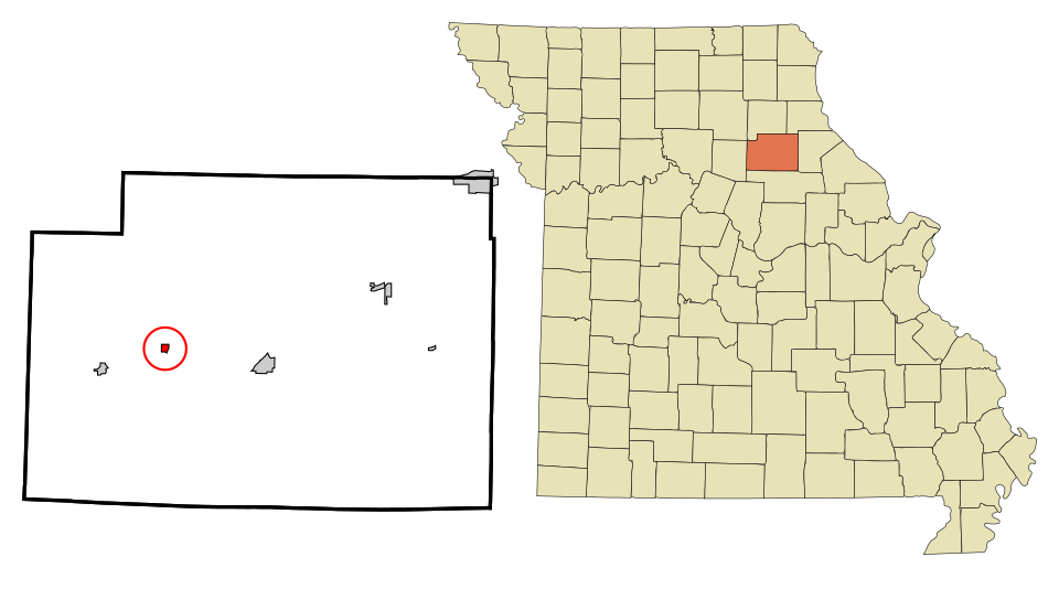Locator map of Holliday