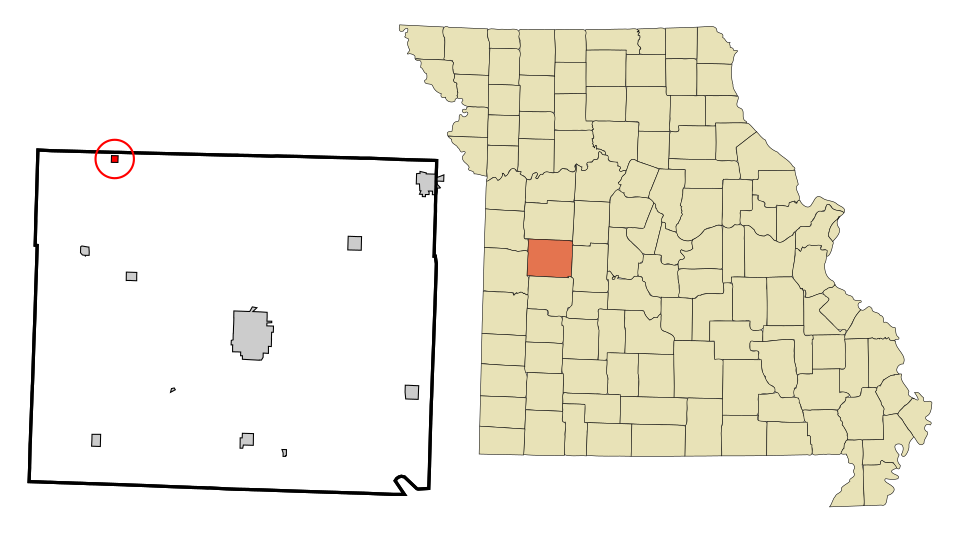 Locator map of Blairstown