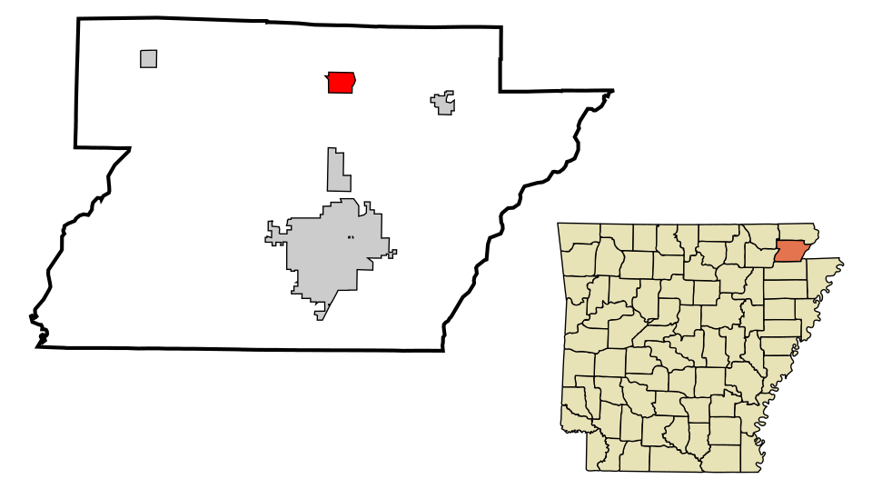Locator map of Lafe