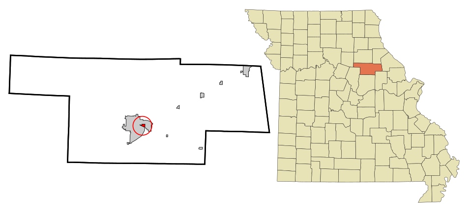 Locator map of Vandiver