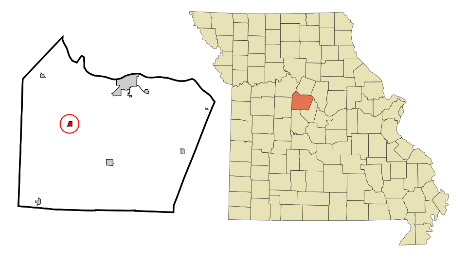 Locator map of Pilot Grove