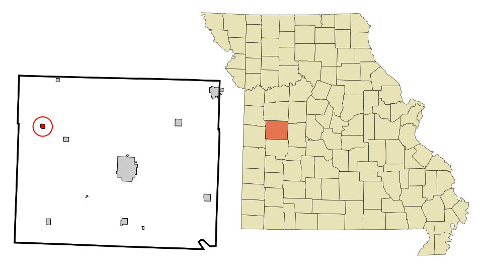 Locator map of Urich