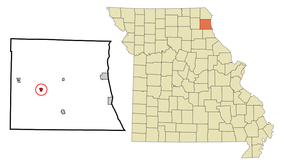 Locator map of Lewistown