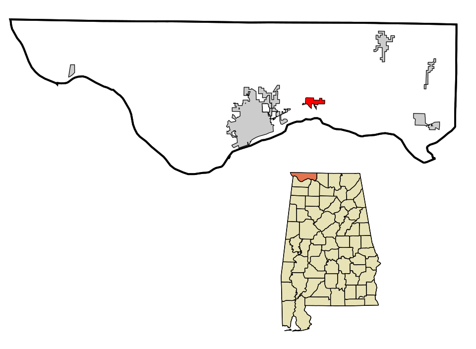 Locator map of Killen