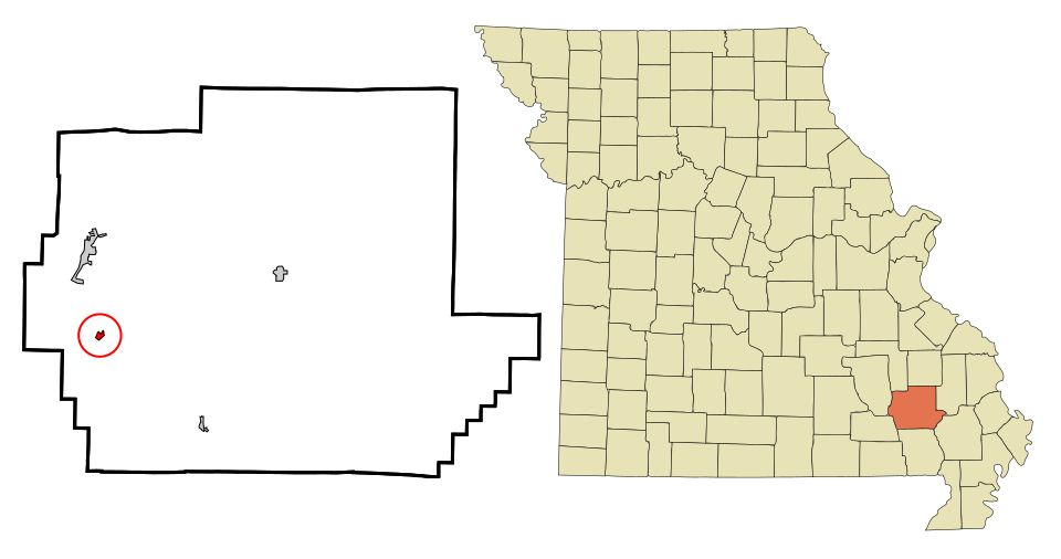 Locator map of Mill Spring
