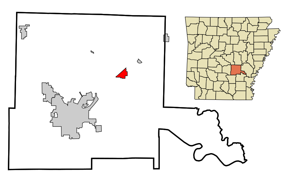 Locator map of Altheimer