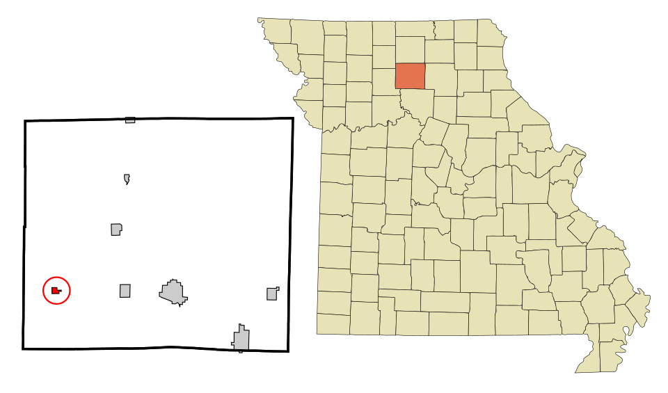 Locator map of Meadville