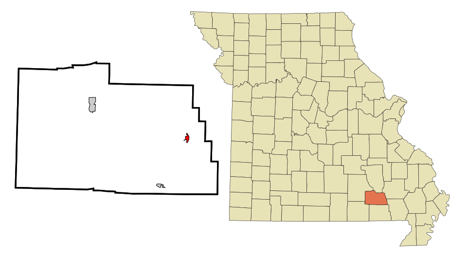 Locator map of Ellsinore