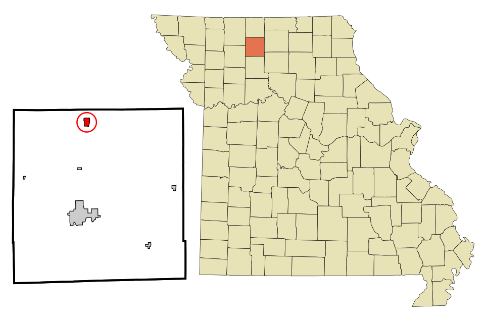 Locator map of Spickard
