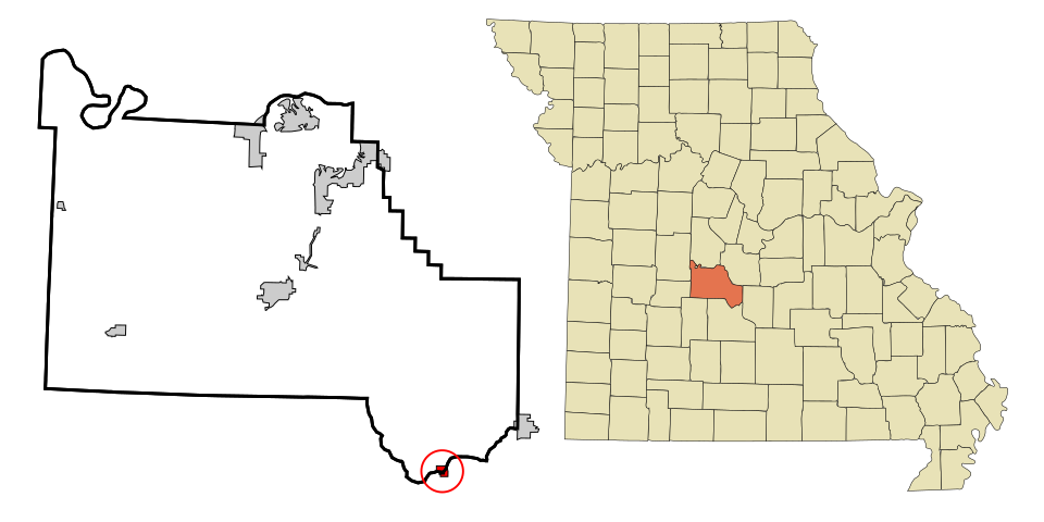 Locator map of Stoutland