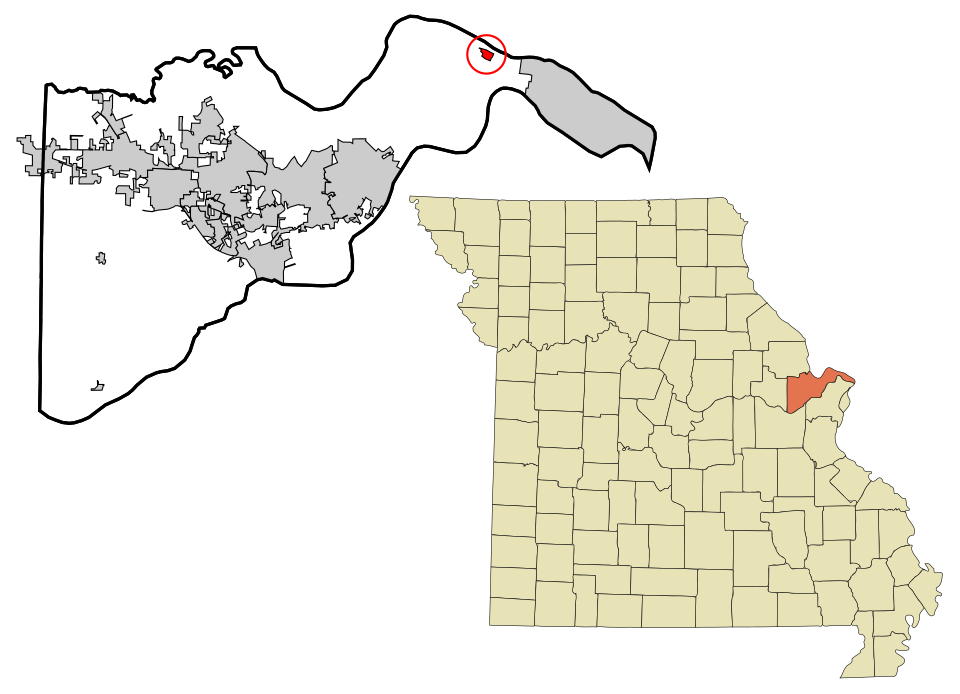 Locator map of Portage Des Sioux