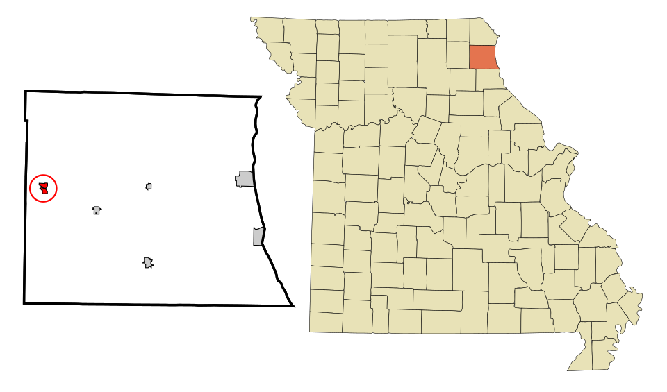 Locator map of La Belle