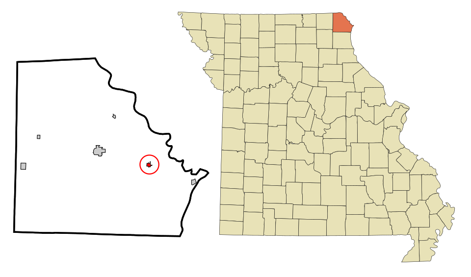 Locator map of Wayland