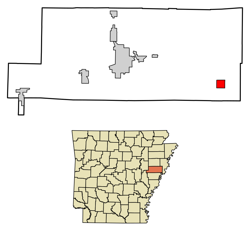 Locator map of Hughes