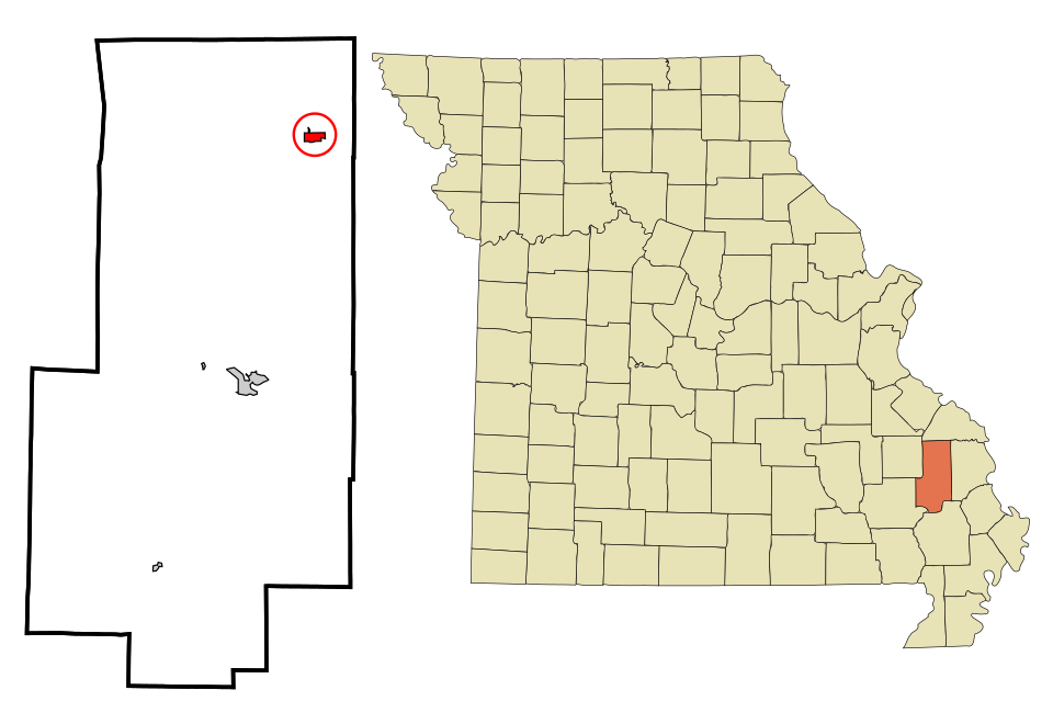 Locator map of Sedgewickville