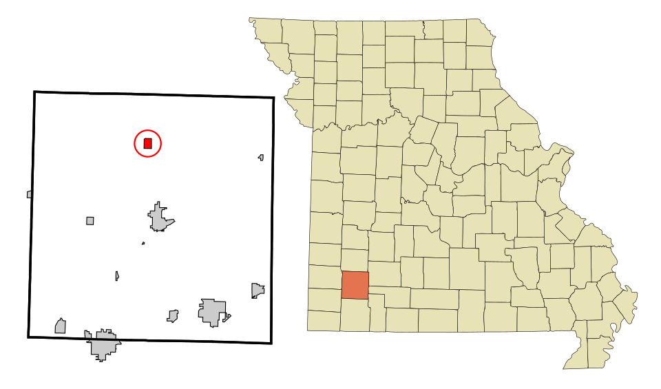 Locator map of Miller